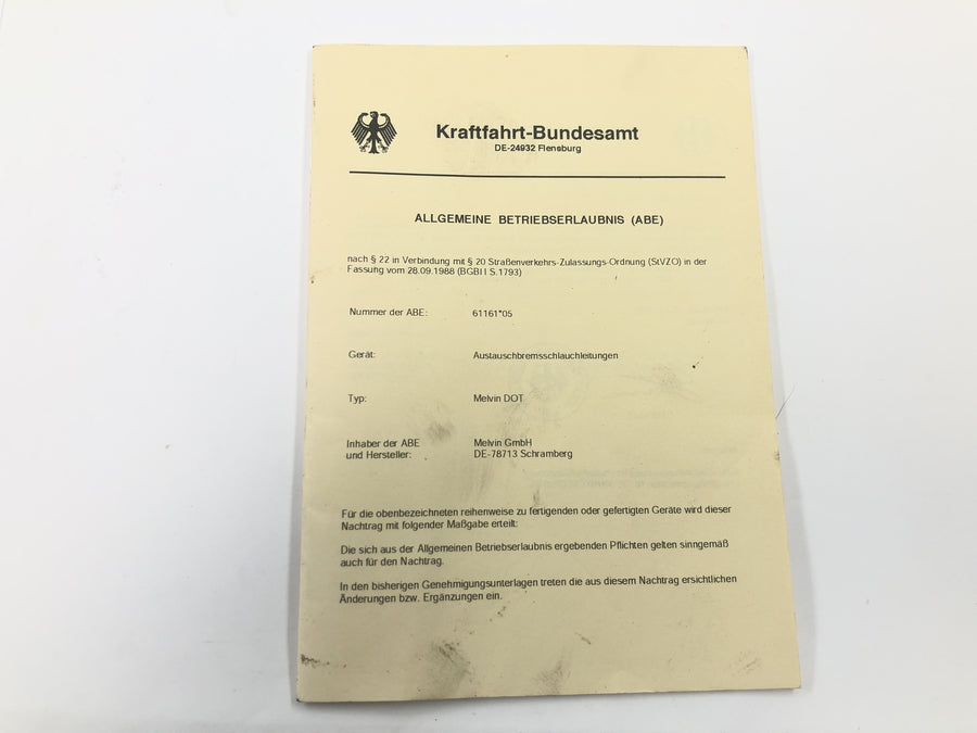Honda CBR 1000 RR SC57 [2006] - Bremsleitung Stahlflex Bremsschlauch Satz vorne mit ABE