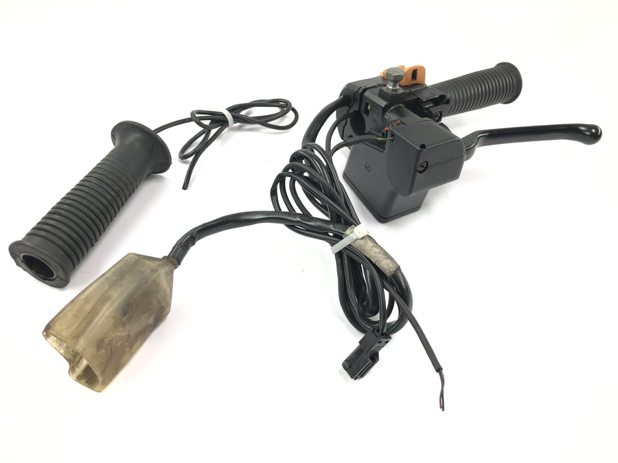 BMW K 1100 LT [1993] - Handlebar fitting, right, throttle grip, switch unit, brake lever, heated grips