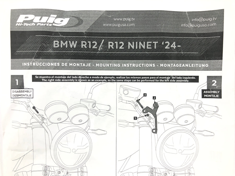 Kawasaki W 230 [2025] - Windschild schwarz Verkleidungsscheibe mit Anbaumaterial