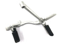 Moto Guzzi Stelvio 1200 8V [2016] - left footrest system, driver footrest and pillion passenger footrest with bracket-3