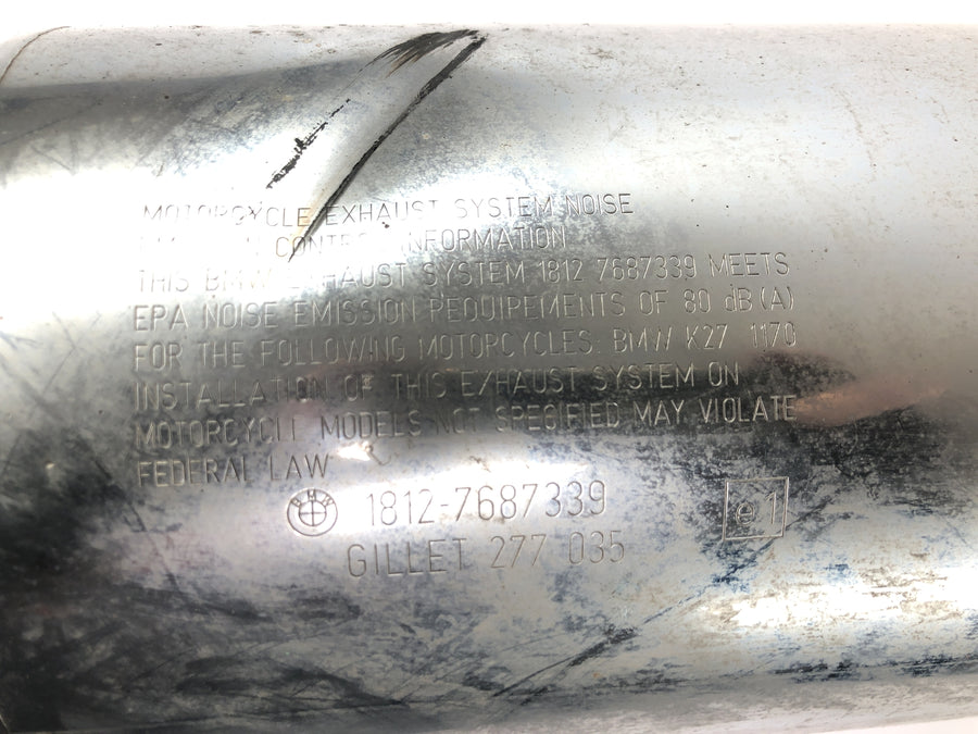 BMW R 1200 R R1ST [2008] - Exhaust silencer muffler muffler exhaust silver
