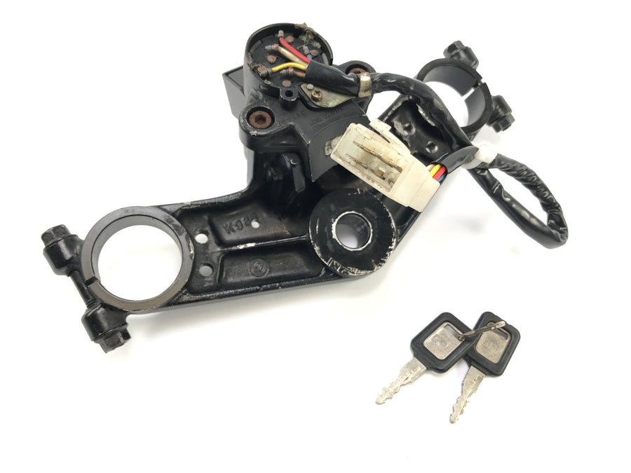 Kawasaki GPZ 1000 RX [1987] - Té de fourche supérieur 40 mm avec contacteur d'allumage
