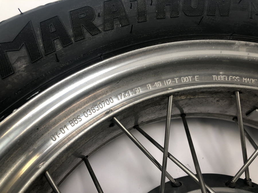 Moto Guzzi California 1100 EV KD [1998] - rear wheel rim spoke wheel 3.50 x 17"