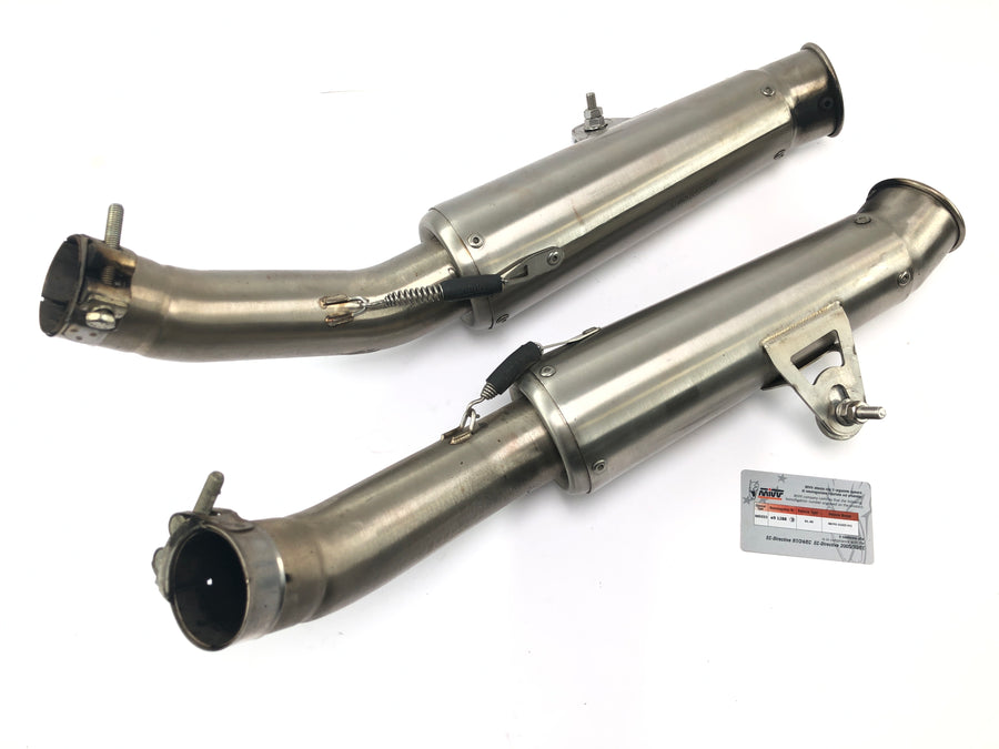 Moto Guzzi V11 Sport [1999] - Silencieux silencieux arrière en acier inoxydable silencieux d'échappement MIVV