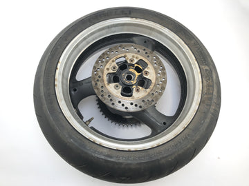 Suzuki GSX R 1100 GV73B [1990] - rear wheel wheel rim at the back with brake disc and chain wheel - 0