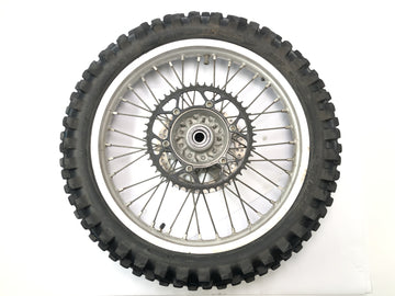 Yamaha YZ 426 F [2000] - Hinterrad Rad Felge hinten Speichenreifen mit Bremsscheibe und Kettenrad - 0