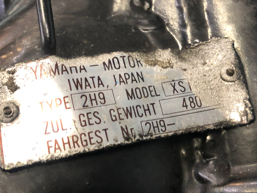 Yamaha XS 1100 2H9 [1978] - Rahmen mit Papieren