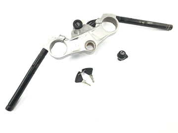 Aprilia RS 125 TW [2017] - pont de fourche supérieur avec serrure de contact au guidon et serrure de selle