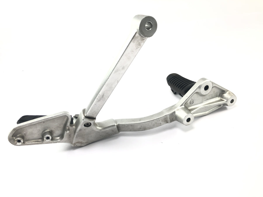 Moto Guzzi Stelvio 1200 8V [2016] - left footrest system, driver footrest and pillion passenger footrest with bracket