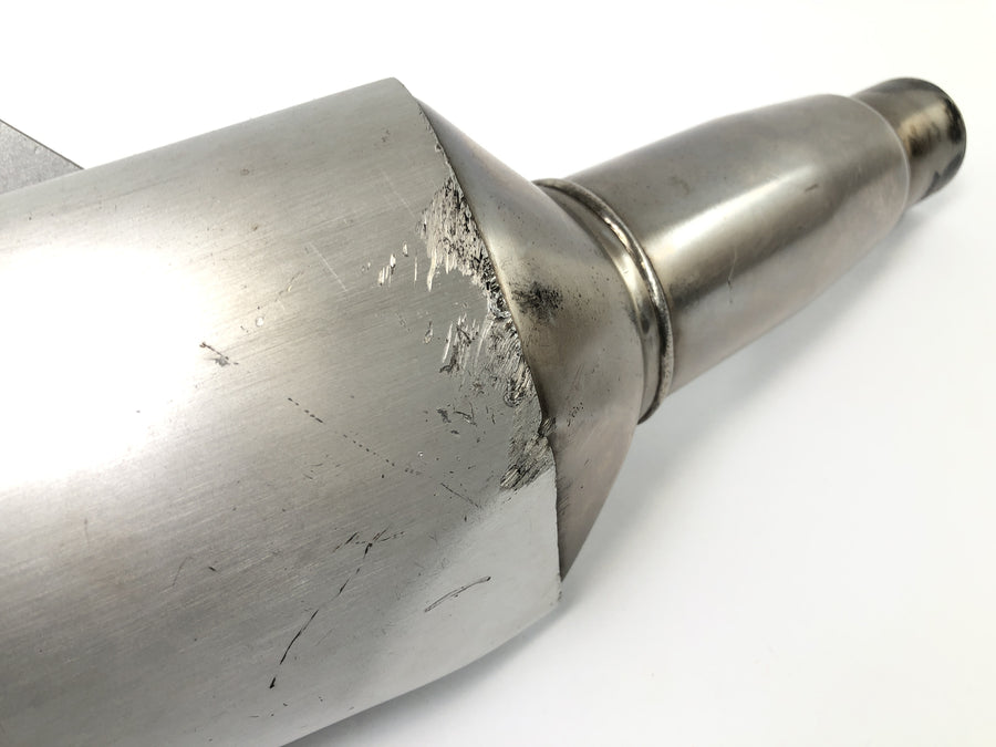 Ducati Monster M600 [1995] - exhaust end silencer silencer on the right with signs of wear
