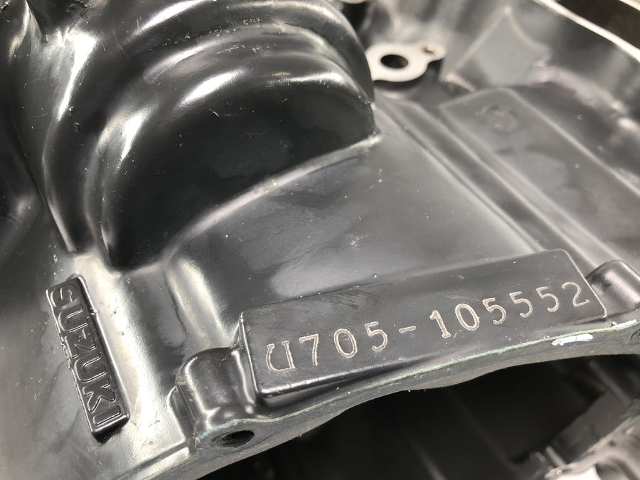 Suzuki GSX R 1100 GU74C [1987] - Motorgehäuse Kurbelgehäuse Motorblock Leergehäuse