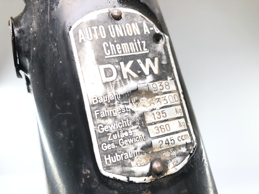 DKW NZ 250 [1938] - Rahmen ohne Papiere