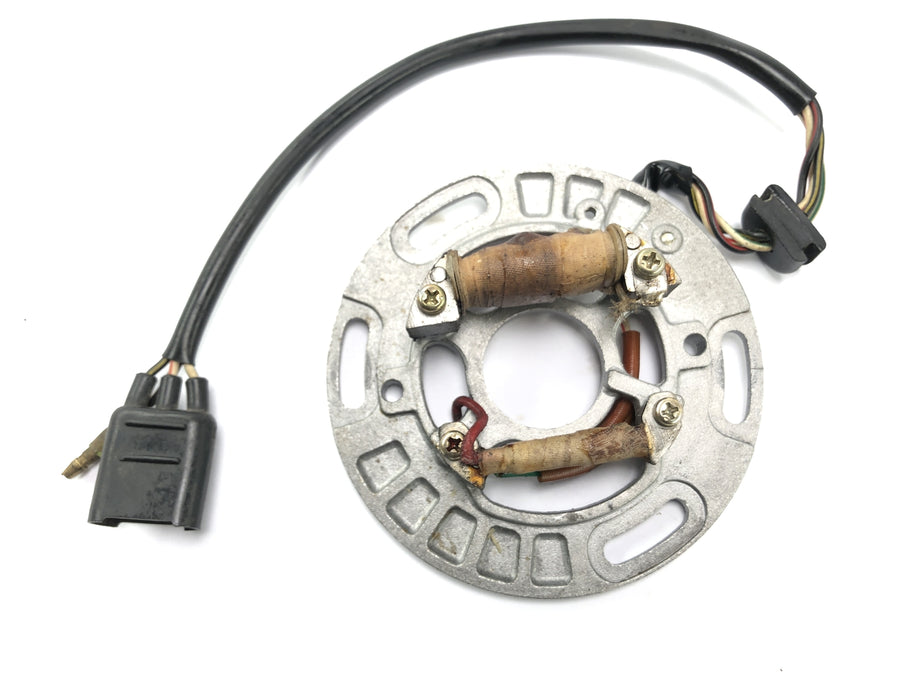 Kawasaki KX 250 [1982] - Stator alternator lighting plate generator plate