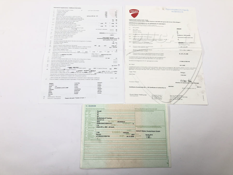 Ducati Multistrada 1200 S Touring [2009] - Frame main frame with papers