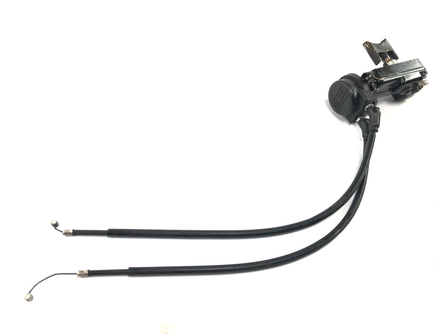 Cagiva Planet 125 [1998] - exhaust control with Bowden cables exhaust slide