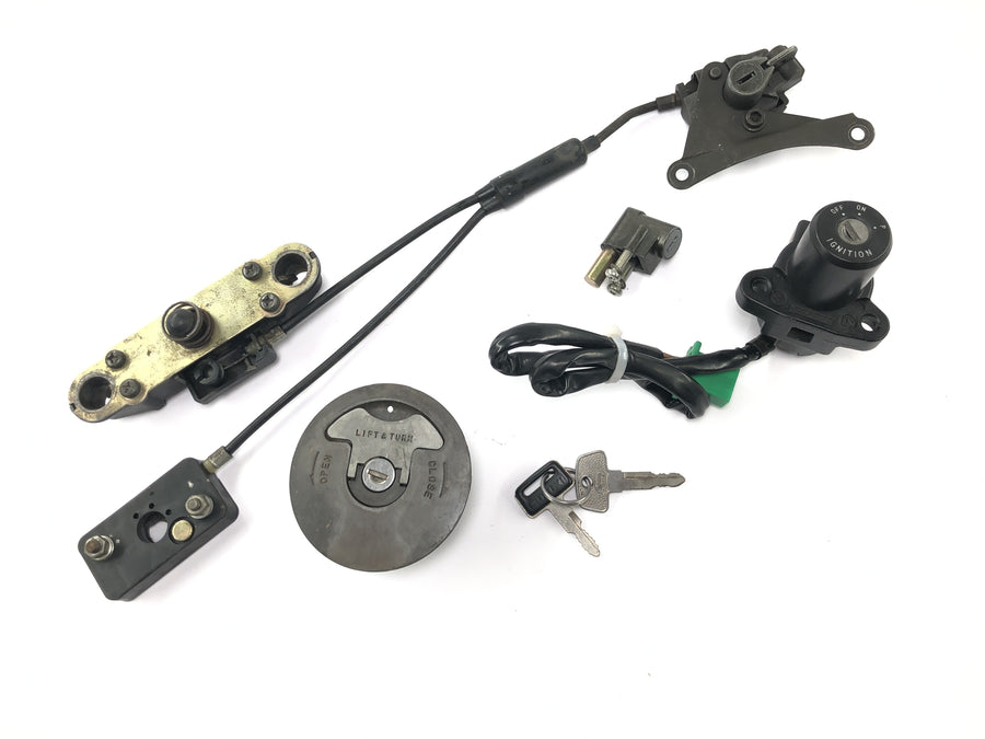Suzuki GSX R 1100 GU74C [1987] - Lock set ignition lock tank lock handlebar lock seat lock