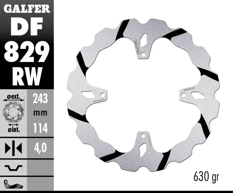 Tm Racing SMX 530 F Competition [2011-2012, 2014] - DISQUE DE FREIN FIXE WAVE RAINURÉ OVERSIZE – Photo 2