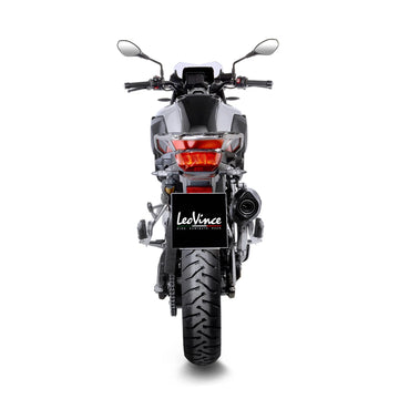 bmw f 750 gs [LEOVINCE] – Silencieux arrière Nero - acier inoxydable