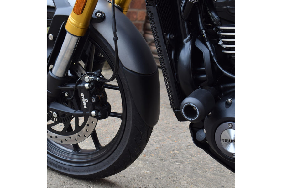 TRIUMPH SPEED 400 [2025] – Verlängerung des vorderen Schutzblechs – Schwarz