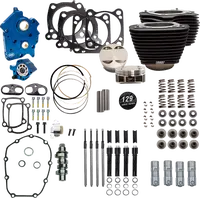 Harley-Davidson FXLRST 1923 Softail Low Rider ST 117 H.O. [2026] - 129" Power Package Motorleistungs-Kit – Oberfläche: Schwarz, Hervorgehobene Lamellen – Merkmal: Schwarze Stößelstangenrohre – Bild 3
