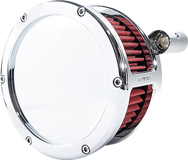Harley-Davidson FXSTSSE3 1800 Softail Springer CVO [2009] - Kit filtre à air BA - Surface : Chrome, Rouge - Image 2