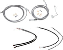 harley davidson flhrxs [BURLY BRAND] – Komplettes Edelstahl-Lenkerzug/Bremsleitungs-Kit-1