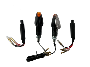 2 LED indicators clear resistors [E-mark] - Kawasaki KLR 650 250 600 KLX 200 KLA