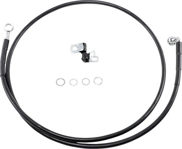 Harley Davidson FXSTS [DRAG SPECIALTIES] - Kit de conduite de frein en vinyle noir étendu
