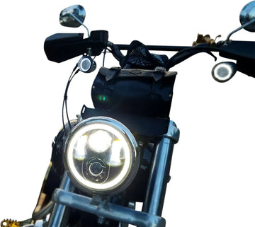 Harley Davidson Sportster S Rh 1250 S [CUSTOM DYNAMICS] – Phare halo LED 5-3/4" - 0