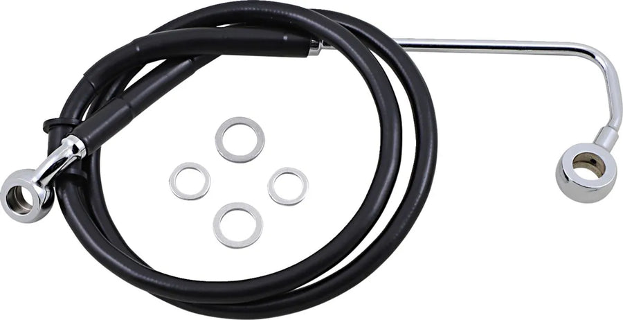 harley davidson fxsb [DRAG SPECIALTIES] - Extended stainless steel brake line