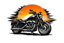 Harley Davidson Sportster [Cup Black] - Sunset Split - Simple face