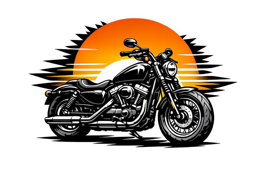 Harley Davidson Sportster [T-Shirt] - Sunset Split - Imprimé poitrine