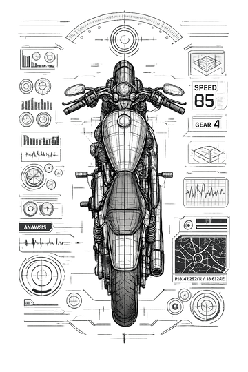 Harley Davidson Sportster [Hoodie] - Top-Down Tech - Impression arrière
