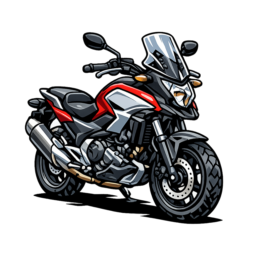 Honda nc 700 [T-Shirt] - Karikatur - Rücken Print