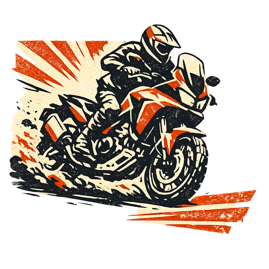 Honda nc 700 [T-Shirt] - Retro Rallye - Brust Print