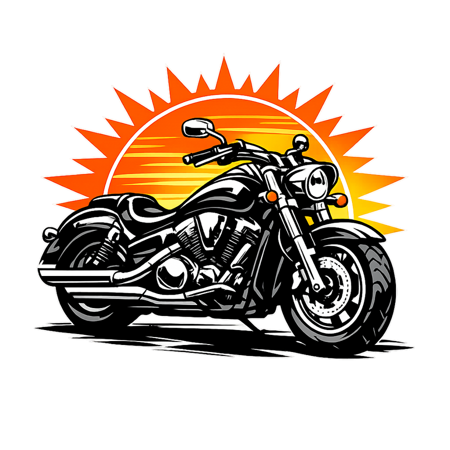 Honda vtx 1300 [T-Shirt] - Sunset Split - Impression au dos