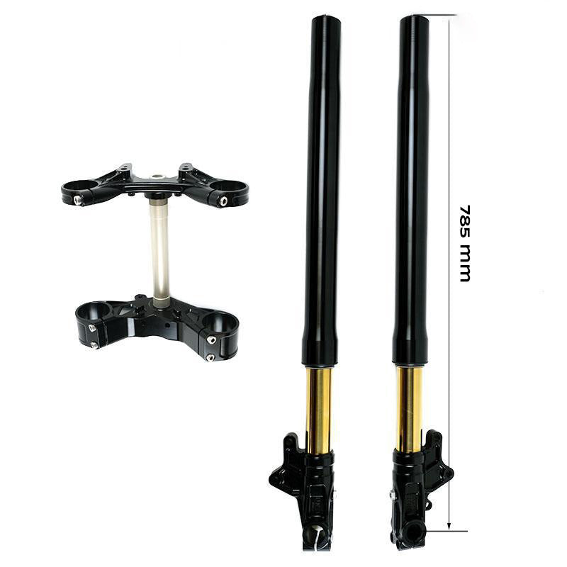 BMW R nineT 1200 Scrambler [2016-2023] - Öhlins USD-Gabelsatz + Einheit Garagenplatten und -füße (Standardhöhe)