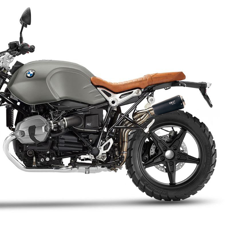 BMW R nineT 1200 Urban G/S (hoher Auspuff) [2017-2023] - 1: 2: 1 nineT hoher Schalldämpfer Titan Scrambler mit geschweißtem Anblick