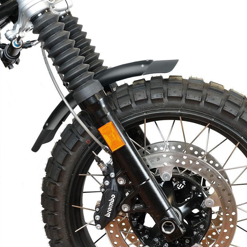 BMW R nineT 1200 Urban G/S (hoher Auspuff) [2017-2023] - Schwarz NineT Aluminium-Kotflügel mit Gabelstabilisator