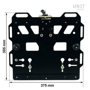 BMW F 850 GS [2018-2024] - Aluminiumplatte + Schnellkupplung und Schloss aus Edelstahl