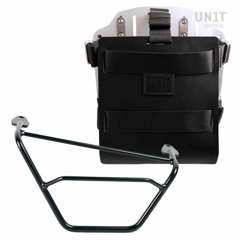 Vélo BMW R 1200 GS LC [2013-2019] - porte-sac en aluminium avec façade en cuir réglable, attache rapide et cadre droit