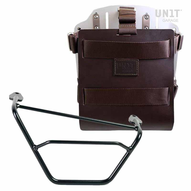 Vélo BMW R 1200 GS LC [2013-2019] - porte-sac en aluminium avec façade en cuir réglable, attache rapide et cadre droit