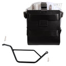 BMW R 1150 GS Adventure [2002-2006] - Alu-Taschenhalter mit Lederfront, Schnellkupplung und rechtem Rahmen