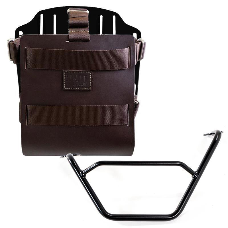 BMW R 1250 GS Adventure [2019-2023] - Aluminium-Taschenhalter mit verstellbarer Lederfront, Schnellkupplung und Rahmen