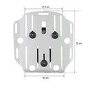 BMW R 850 R / R 1100 R [1993-2002] - Aluminum bag holder with Hypalon front, quick coupling and right frame