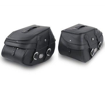 Sacoche moto [Hepco & Becker] - sacoches Buffalo Big noir - support de sacoche tube