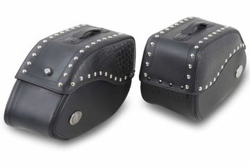 Sacoche moto [Hepco & Becker] - sacoches ivoire noir - support de sacoche tube