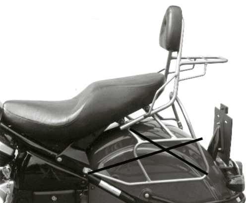 Kawasaki VN 1500 Drifter [1999-2003] - Sissybar avec pont à bagages