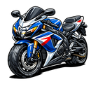 Suzuki GSX-R 600 [Hoodie] - Caricature - Impression au dos
