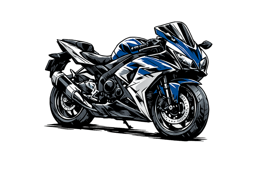 Suzuki gsx-r 600 [T-Shirt] - Manga Neon City - Chest Print
